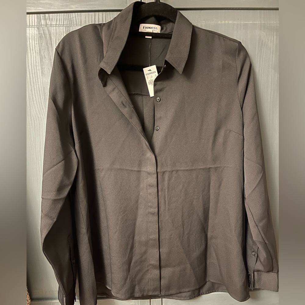 Express Black Slim Fit Shirt